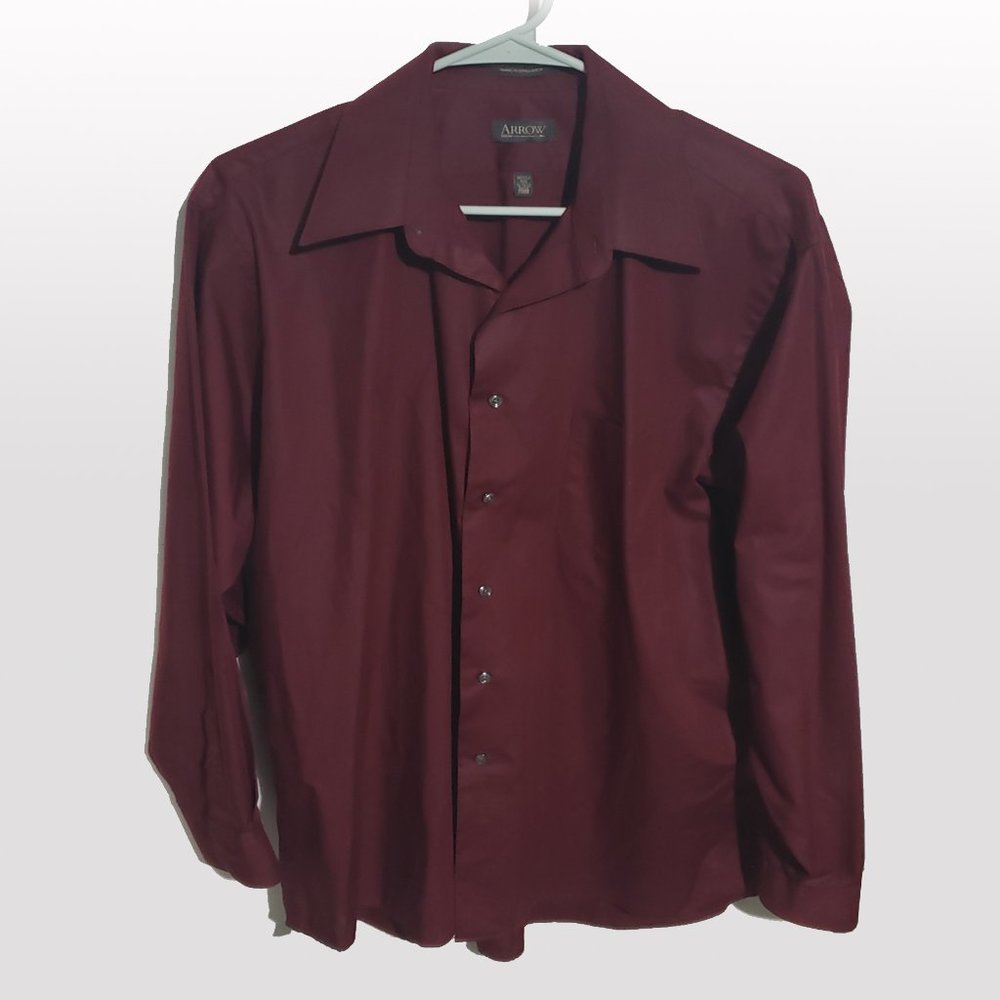 Arrow Long-Sleeve Wrinkle Free Button Down Shirt